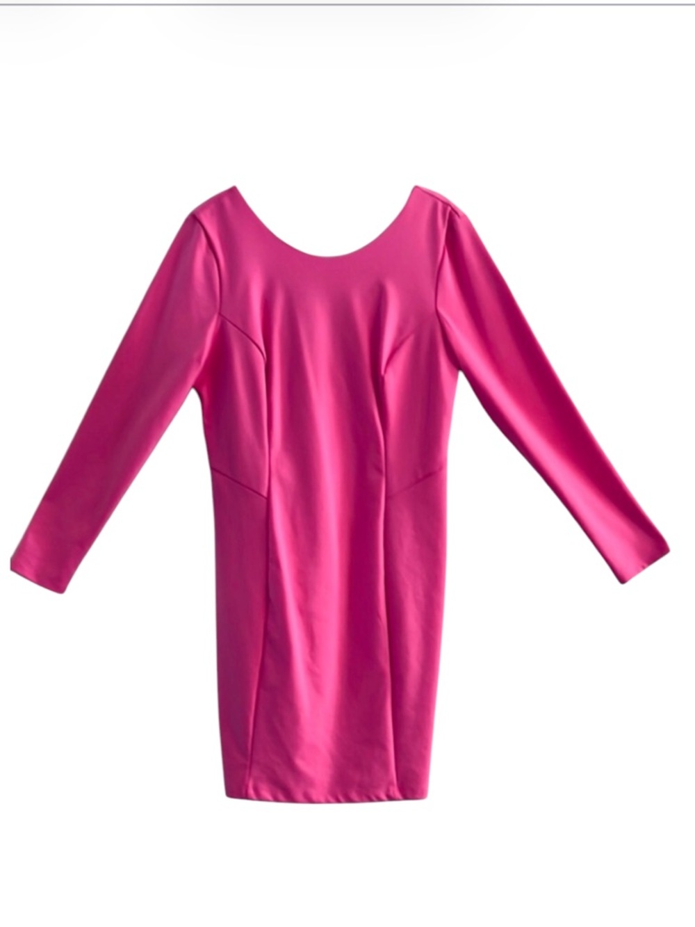 Jennifer Lopez Fushcia Pink Open Back Mini Dress Size L